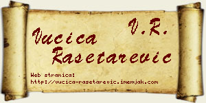 Vučica Rašetarević vizit kartica